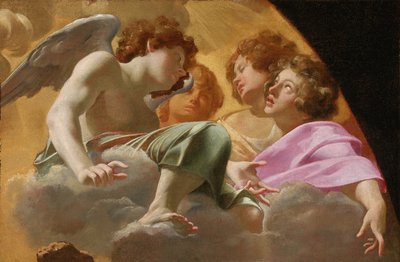 Modelo para el Retablo en San Pedro, 1625 de Simon Vouet